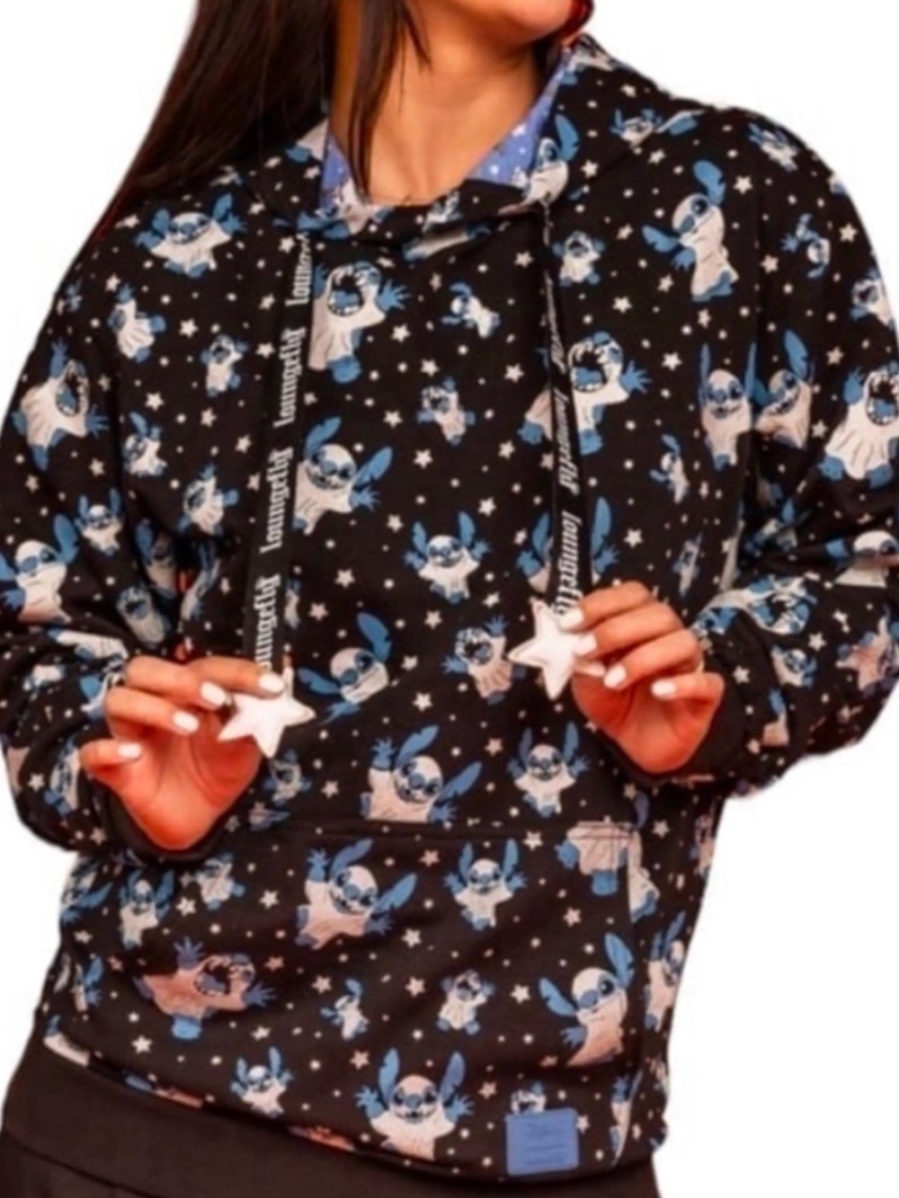 Disney lounge fly Lilo and stitch, pullover sweatshirt size XL